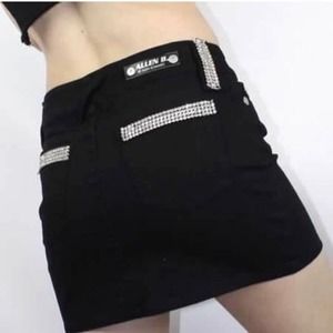 Allen B. by Allen Schwartz Skirt w/Rhinestone Trim